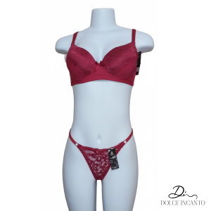 Conjunto lencería con costura reforzada push up – T. 38/85 (B) + M